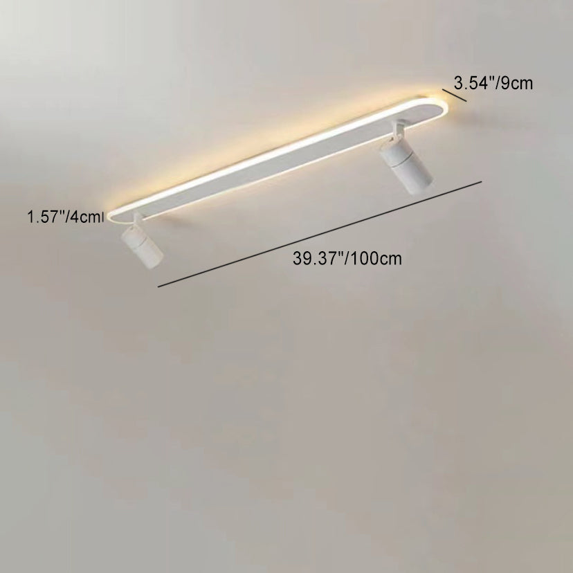 Moderne minimalistische Acryl lange Spotlight Track Licht LED Unterputz Deckenleuchte für Wohnzimmer 