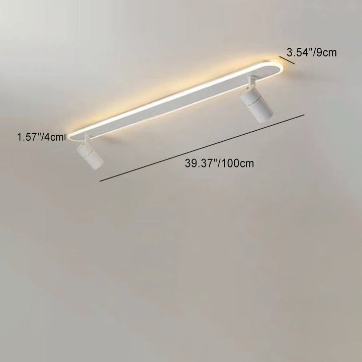 Moderne minimalistische Acryl lange Spotlight Track Licht LED Unterputz Deckenleuchte für Wohnzimmer 