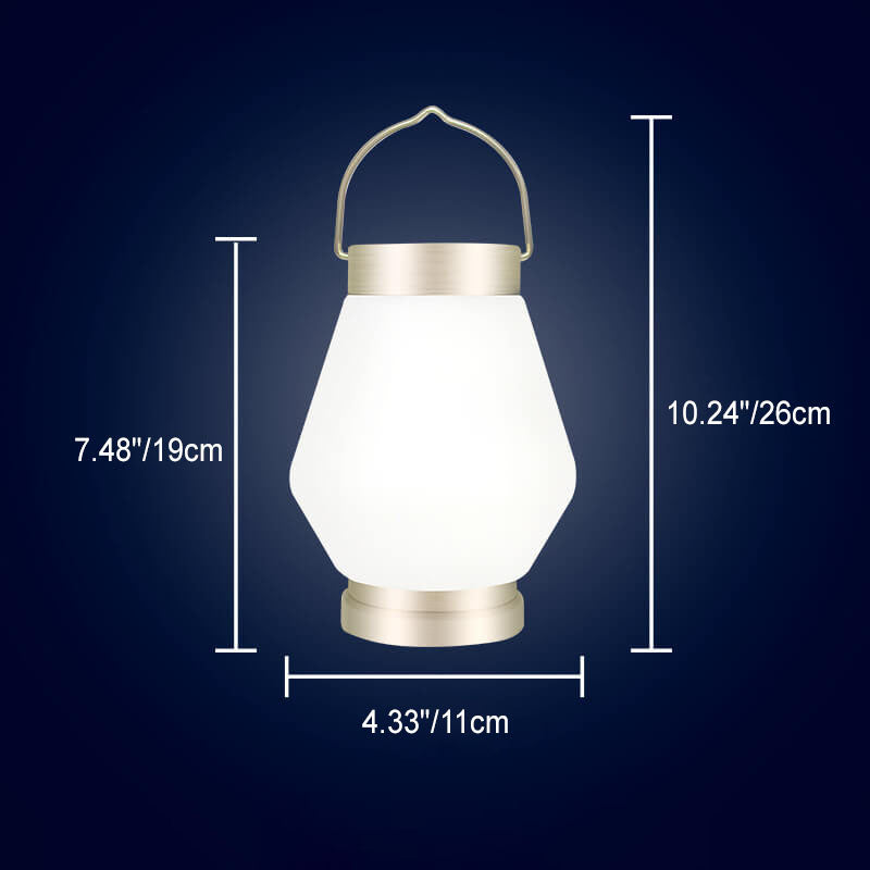 ضوء حديقة التخييم المحمول LED بغطاء فانوس PE مقاوم للماء في الهواء الطلق 