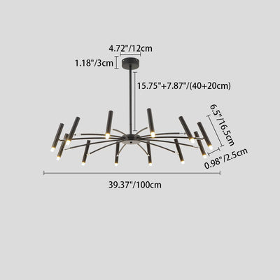 Moderne minimalistische drehbare LED-Wandleuchte