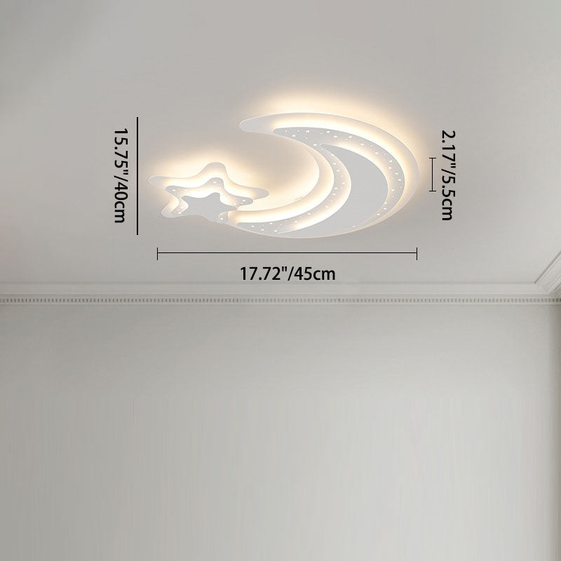 Luz de techo LED de montaje empotrado de hierro acrílico contemporáneo creativa para dormitorio 