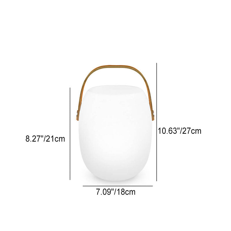 Industrial Simple Barrel Shade Colorful RGB Portable LED Patio Camping Light