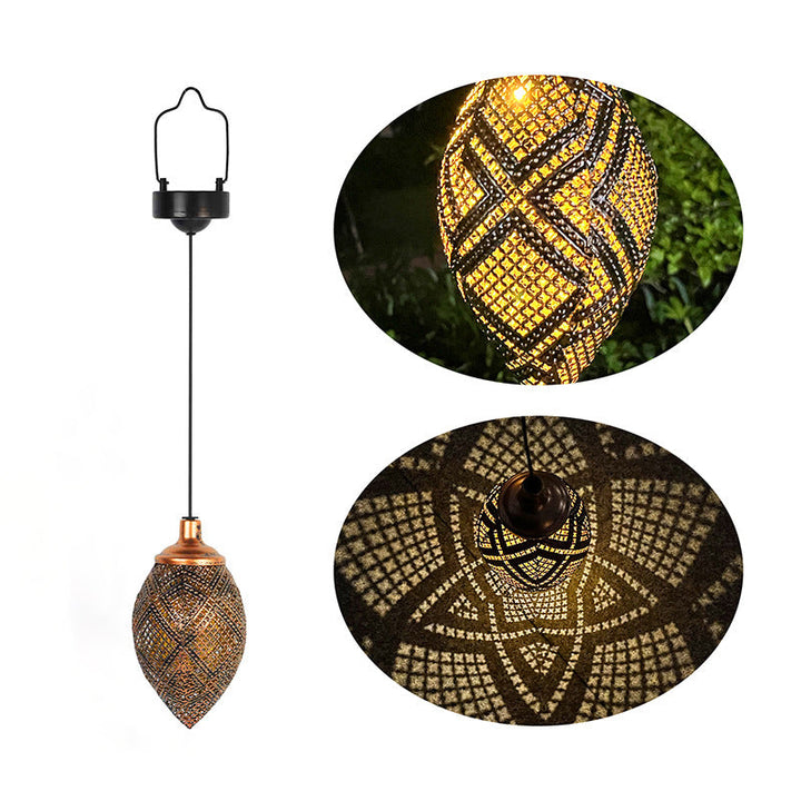 Suspension LED Solaire Étanche en Forme de Goutte d&