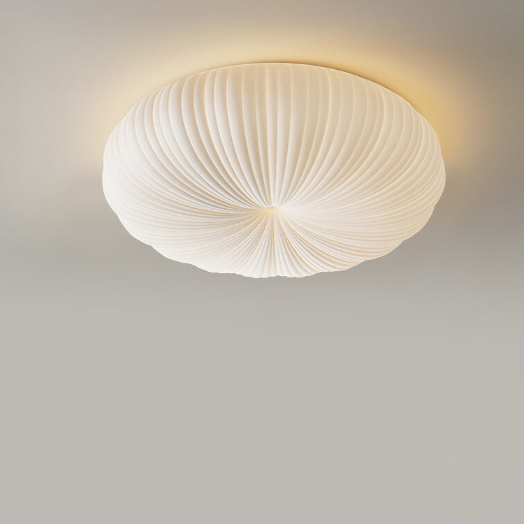 Plafonnier LED Minimaliste Moderne en Acrylique avec Abat-jour Citrouille pour Chambre 