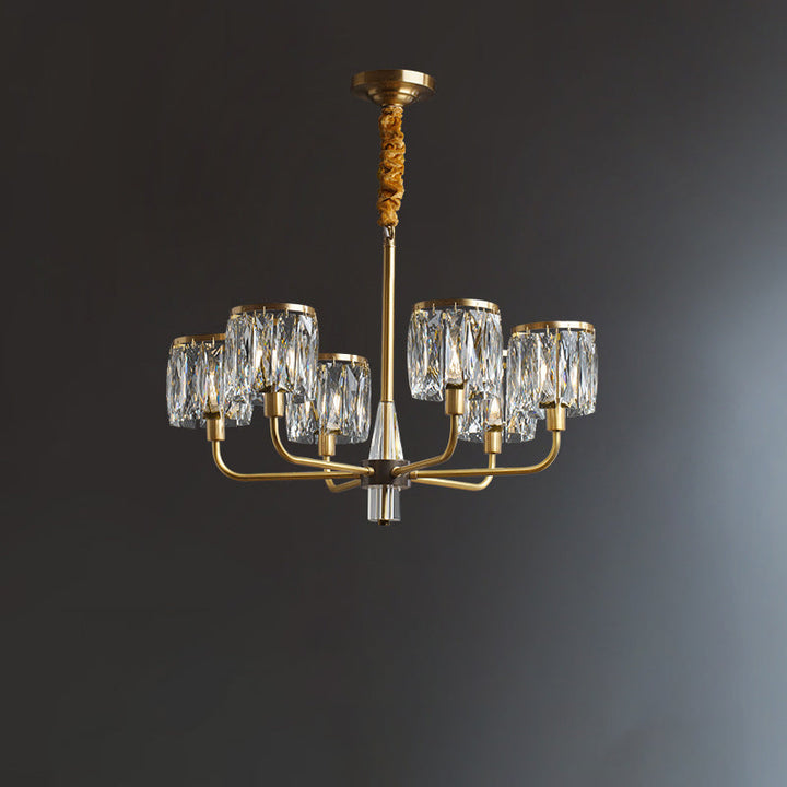 Contemporary Luxury Branch Crystal Copper 6/8/10/15/21 Light Chandelier For Bedroom