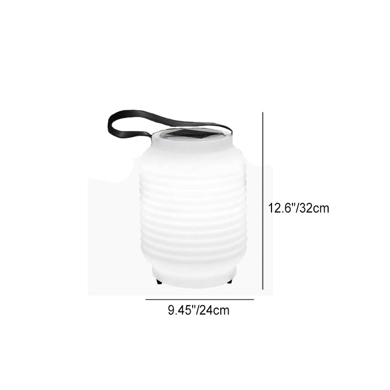 Solar Waterproof Decorative Lanterns PE Camping Portable LED Outdoor Light