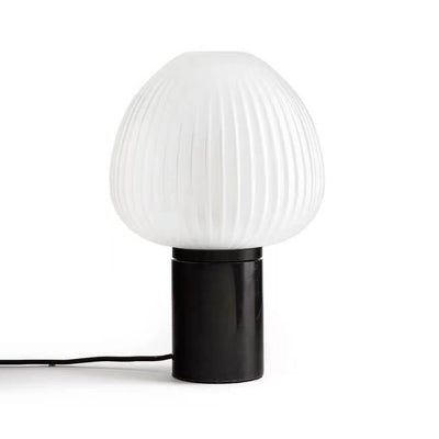 Modern Minimalist Glass Hazelnut Shade 1-Light Table Lamp