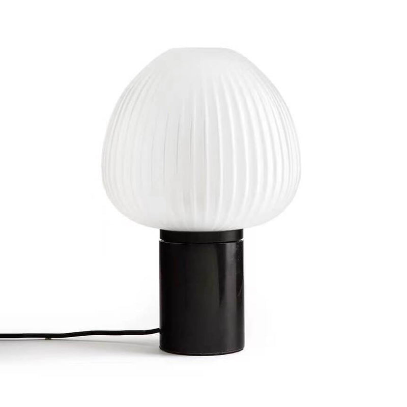 Lámpara de Mesa de 1 Luz con Pantalla de Vidrio Avellana Minimalista Moderna 