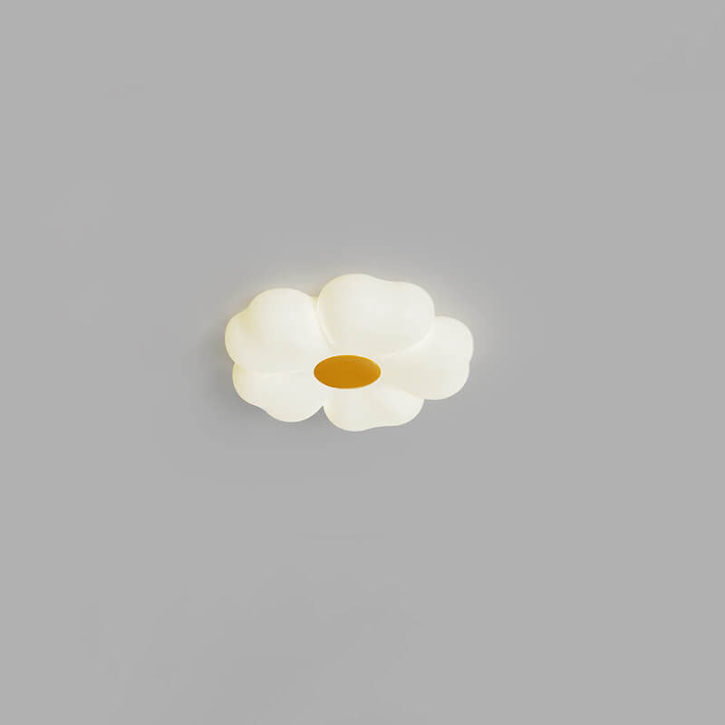Nordic Minimalist Flower Shape PE Iron LED Flush Mount Ceiling Light