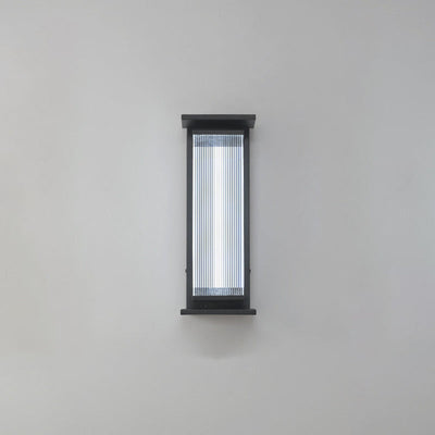 Applique murale LED en acier inoxydable acrylique rectangulaire étanche minimaliste moderne pour patio extérieur 