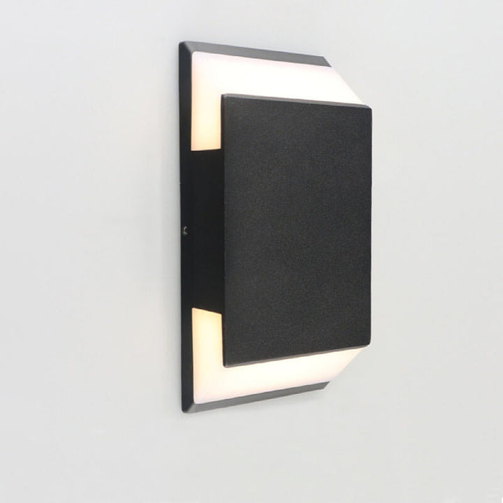 Applique murale moderne étanche à LED rectangulaire en aluminium pour extérieur et intérieur 