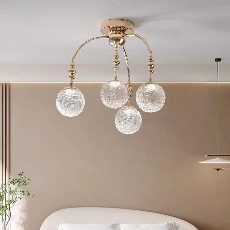 Modern Simplicity Glass Ball 4/7/13-Light Chandelier For Dining Room