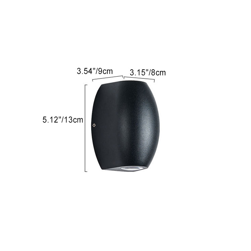 Zeitgenössische Einfachheit rechteckige Aluminiumglas LED Wandleuchte Lampe für Garten 