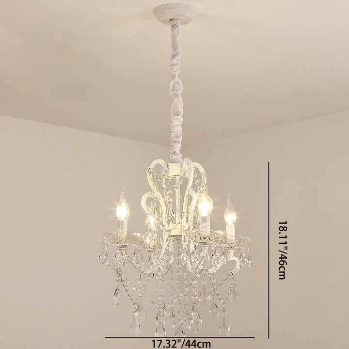 Moderne minimalistische Zweig Kerzenständer Kristall Eisen Glas 4/6/8 Licht Kronleuchter für Wohnzimmer 