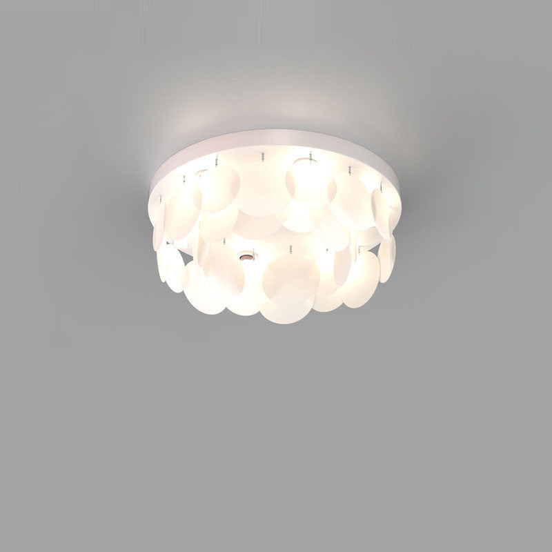 Plafonnier Art Déco Moderne en Fer PVC Rond Pièce 6/10 Lumières Pour Chambre à Coucher 