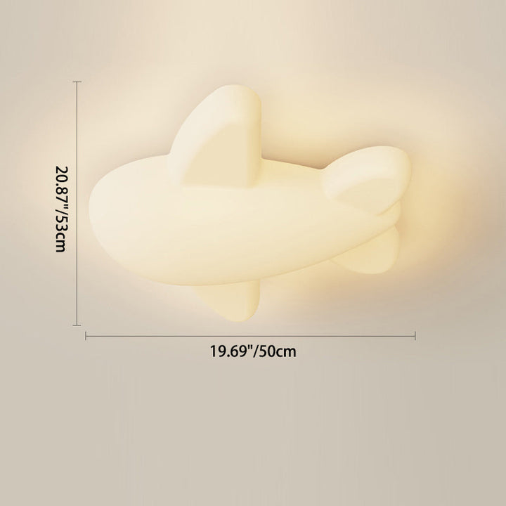 Moderne minimalistische Cartoon Flugzeug Eisen Acryl LED Unterputz Deckenleuchte für Schlafzimmer 