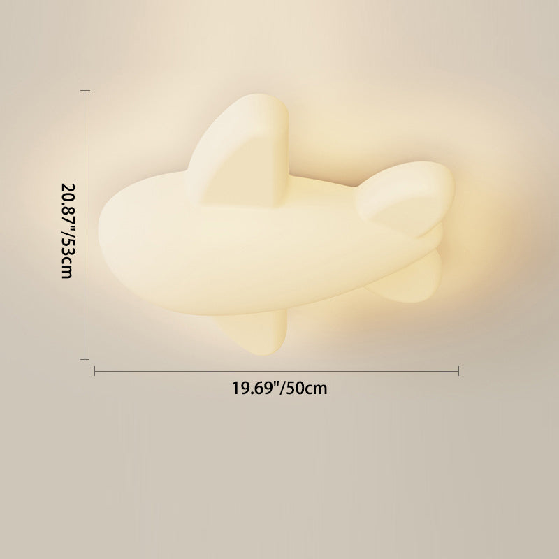 Moderne minimalistische Cartoon Flugzeug Eisen Acryl LED Unterputz Deckenleuchte für Schlafzimmer 