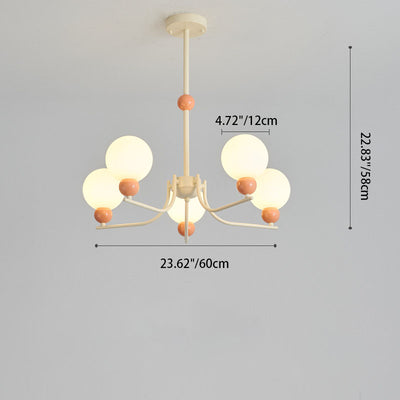 Modern Simplicity Hardware Magic Beans 5/10-Light Chandelier For Living Room