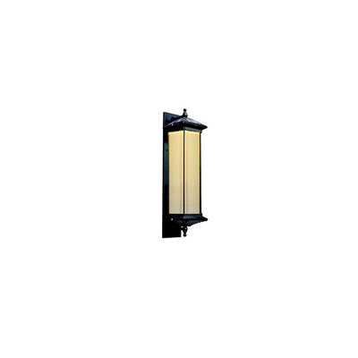 Zeitgenössische Einfachheit Solar Wasserdichte Aluminium Glas Quader 1-Licht Außen Wand Leuchte Lampe Für Garten 
