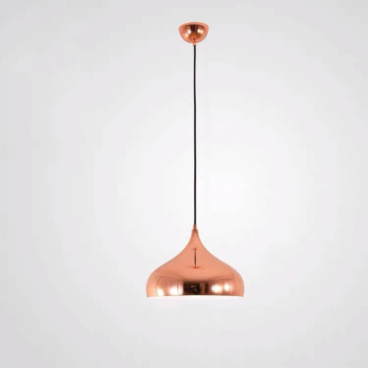 Nordic Light Luxury Rose Gold Wrought Iron Round 1-Light Pendant Light