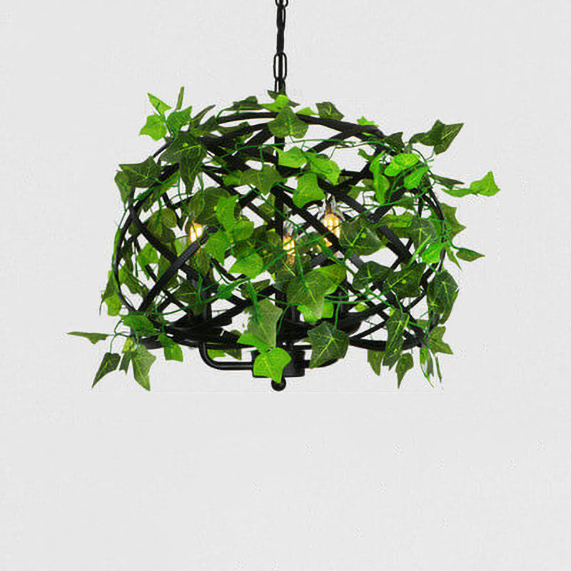 Farmhouse Basket Cage 1-Light Vine Pendant Light 4 Design