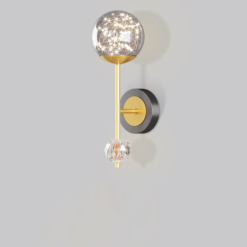 Applique murale LED en fer et aluminium créatif contemporain pour chambre 