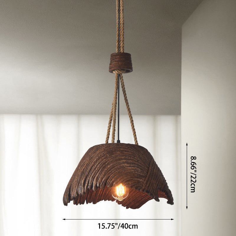 Lustre traditionnel vintage rond en polystyrène haute densité à 1 lumière pour salon 