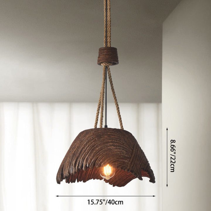 Lustre traditionnel vintage rond en polystyrène haute densité à 1 lumière pour salon 