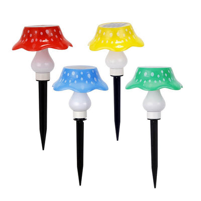 Solar Modern Creative ABS Mushroom LED Outdoor Landscape Light