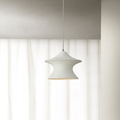 Skandinavisch moderner minimalistischer Gyro-Harz 1-Licht Pendelleuchte 