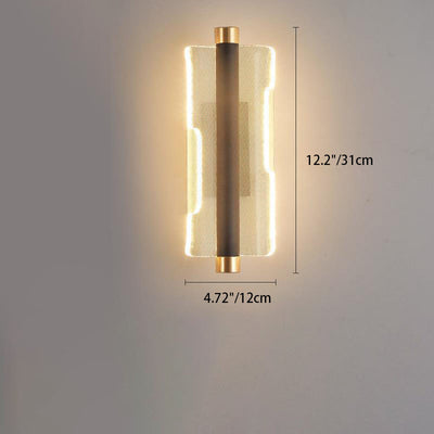 Applique murale LED en acrylique de style moderne mi-siècle pour chambre 