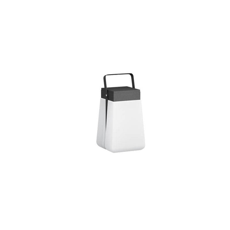Modern Rectangular White Solar Portable Patio Waterproof Outdoor Lawn Light