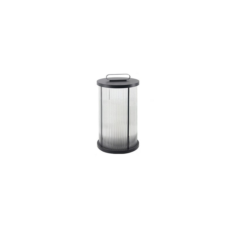 Modern Simplicity Cylinder Glass Steel 1-Light Landscape Light For Outdoor Patio