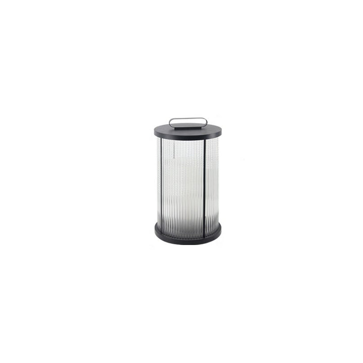 Modern Simplicity Cylinder Glass Steel 1-Light Landscape Light For Outdoor Patio