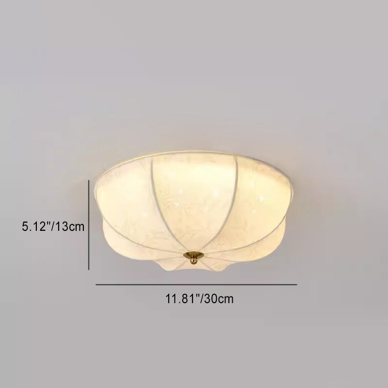 Traditionelle französische Eisengewebe-runde 3/4/5-Licht-Unterputz-Deckenleuchte für Schlafzimmer 