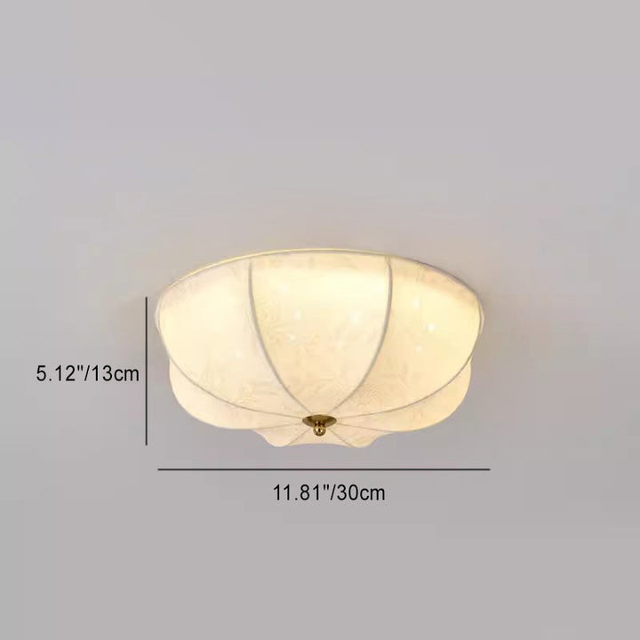Traditionelle französische Eisengewebe-runde 3/4/5-Licht-Unterputz-Deckenleuchte für Schlafzimmer 