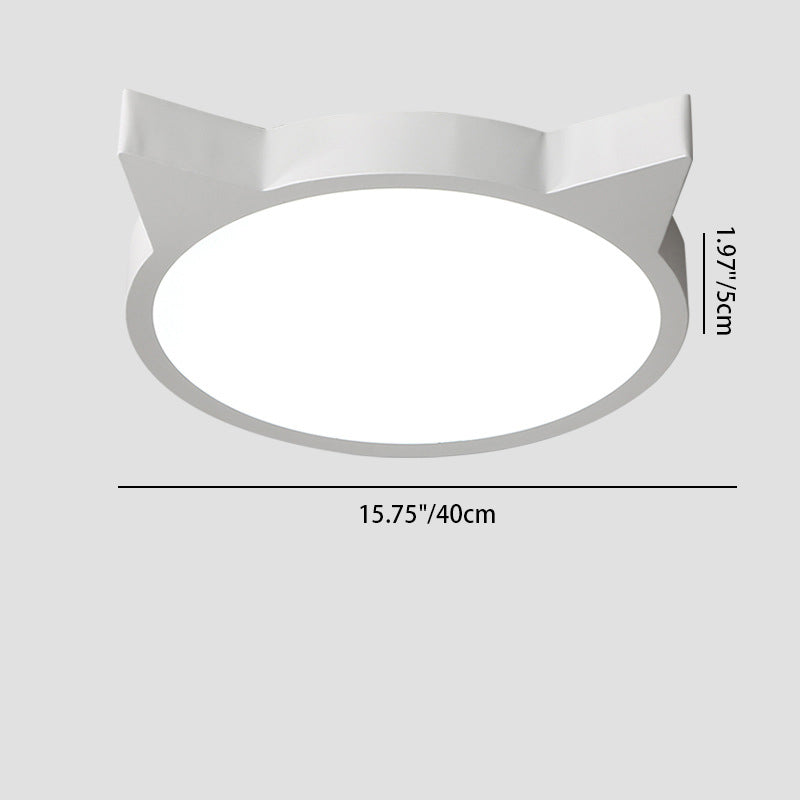 تصميم نورديك ماكرون قطة LED للأطفال ضوء سقف مثبت 