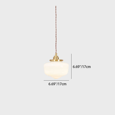 Lustre suspendu en laiton et verre nordique contemporain à 1 lumière pour salon 