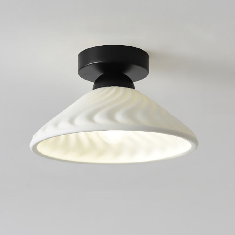 Plafonnier moderne en céramique de luxe léger à un feu 