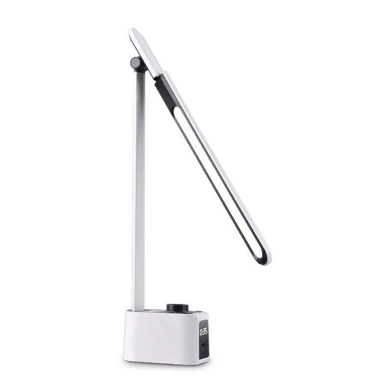 Lampe de table LED en aluminium ABS long USB pliable de simplicité moderne pour chambre 