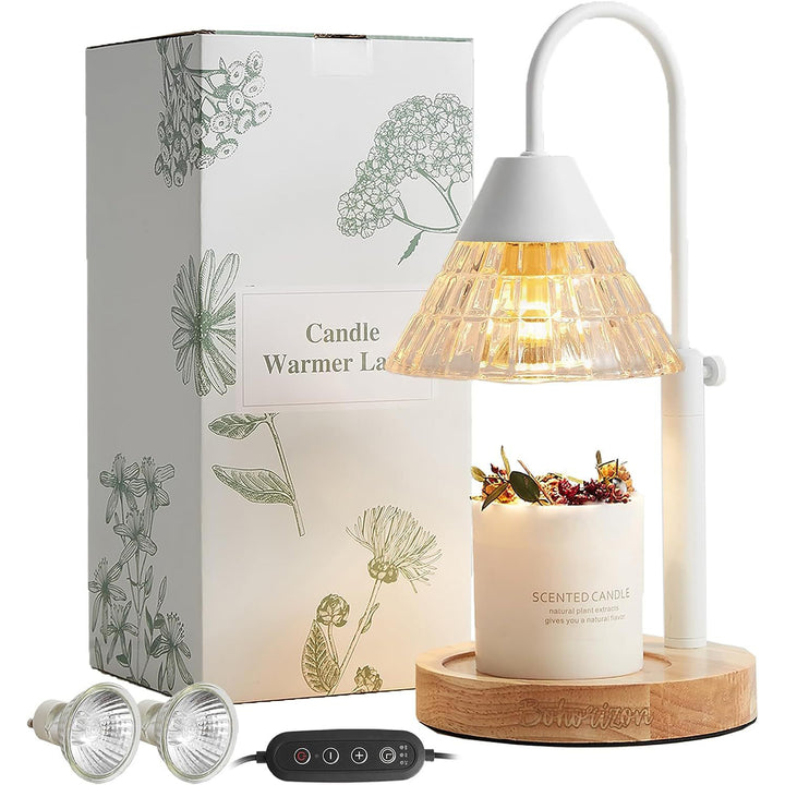 Lampe de Table à Cire Fondue Aroma 1 Lumière en Verre Métal Cône Relevable Minimaliste Moderne Pour Chambre 