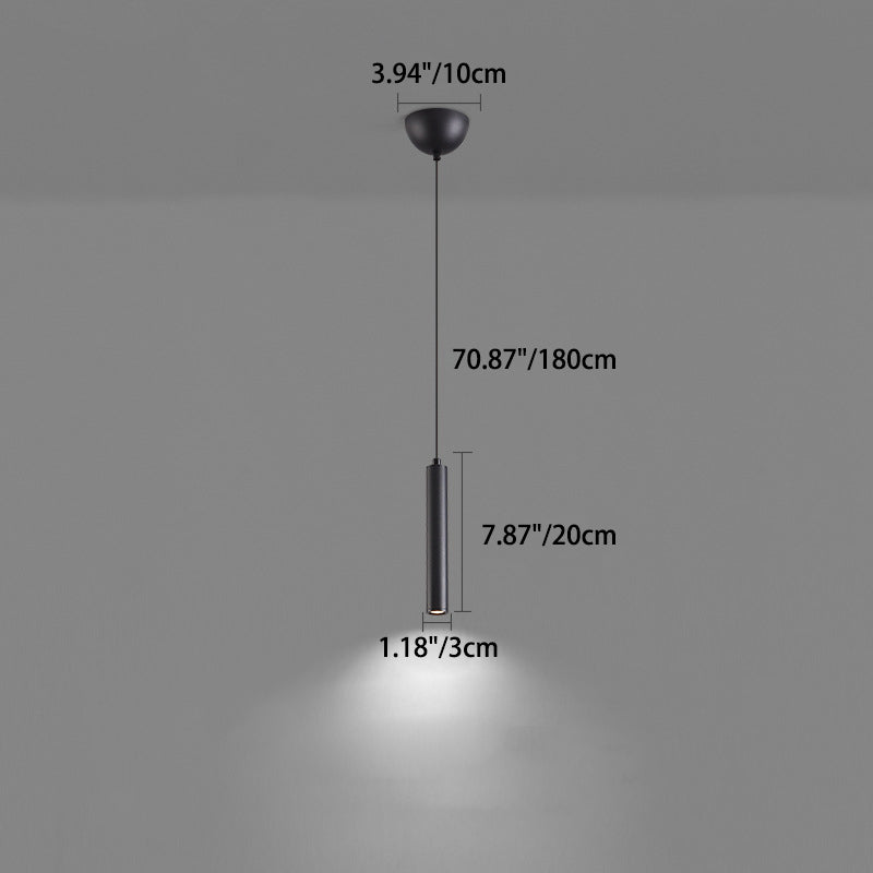 Suspension LED en bande de fer et d&