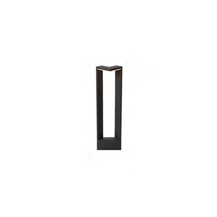 Luz de paisaje LED de aluminio acrílico rectangular impermeable minimalista moderna para exteriores para patio exterior 