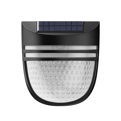 مصباح حائط LED عصري بسيط مقاوم للماء يعمل بالطاقة الشمسية مصنوع من ABS وPC بتصميم خلية نحل بيضاوي للاستخدام في الفناء الخارجي 