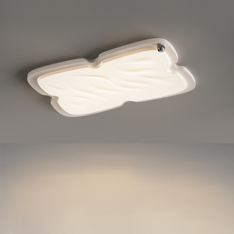 Moderne nordische Creme Biskuit PVC Schatten Hardware LED Unterputz Deckenleuchte für Schlafzimmer 