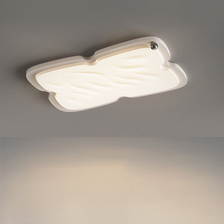 Moderne nordische Creme Biskuit PVC Schatten Hardware LED Unterputz Deckenleuchte für Schlafzimmer 