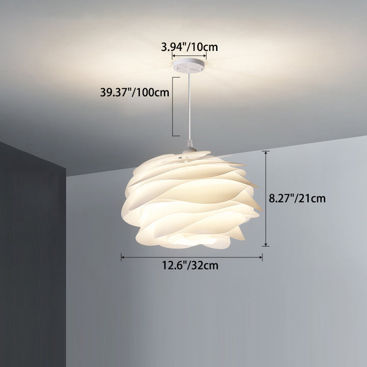 Nordic Creative Rose Pods PVC 1-flammige Pendelleuchte