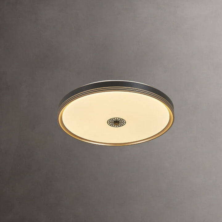Luz de techo LED de montaje empotrado geométrica cuadrada de acrílico chino tradicional para sala de estar 