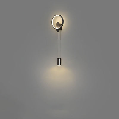 Moderne Luxus Wandlampe aus Schmiedeeisen und Acrylzylinder mit LED für das Wohnzimmer 