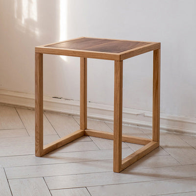 Moderne Einfachheit Runder Dreieckiger Quadratischer Holz-Beistelltisch für das Wohnzimmer 